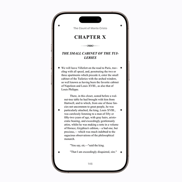 Метки движения Vehicle Motion Cues на экране iPhone