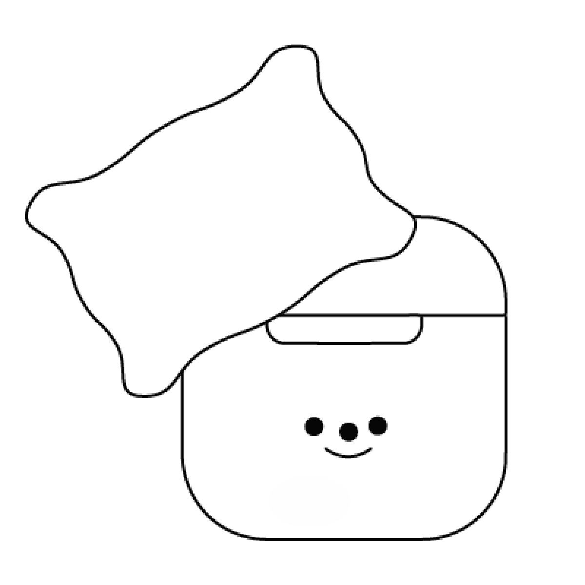 Протирка зарядного кейса AirPods