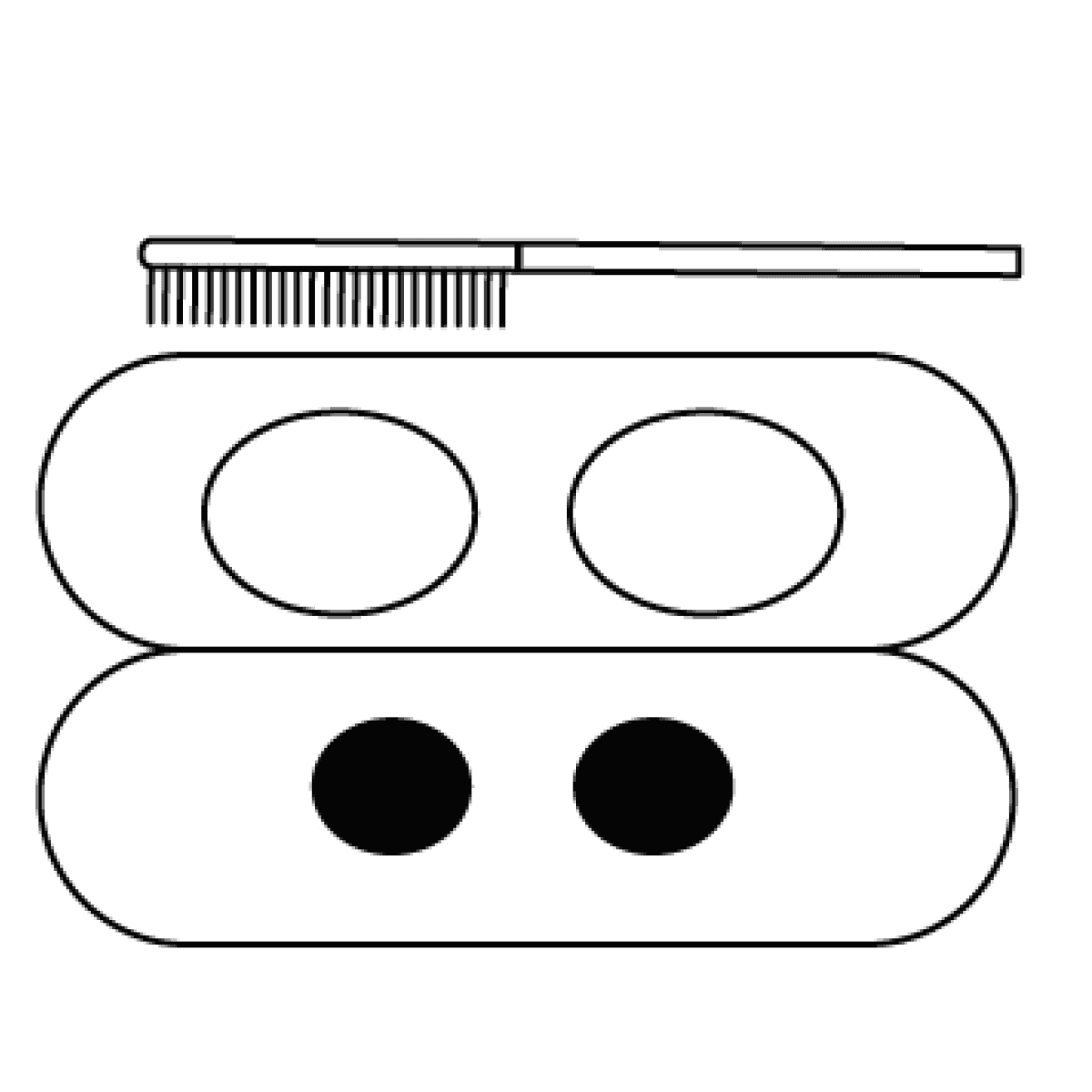 Очистка внутренней части кейса AirPods щеткой