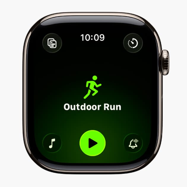 Экран запуска тренировки на Apple Watch