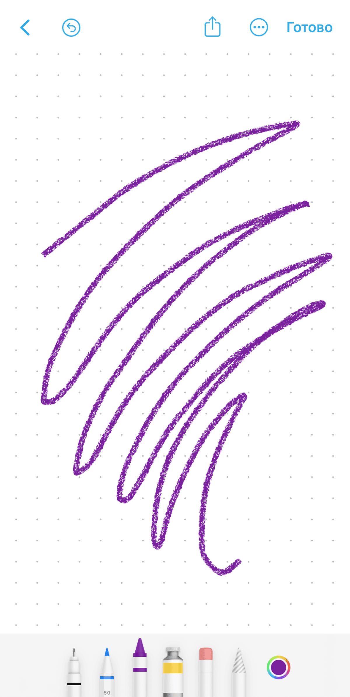 Инструменты рисования Freeform на iPad
