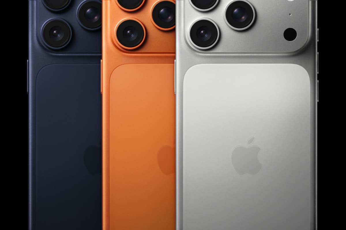 Линейка iPhone 17 Pro и iPhone 17 Pro Max в нескольких цветах
